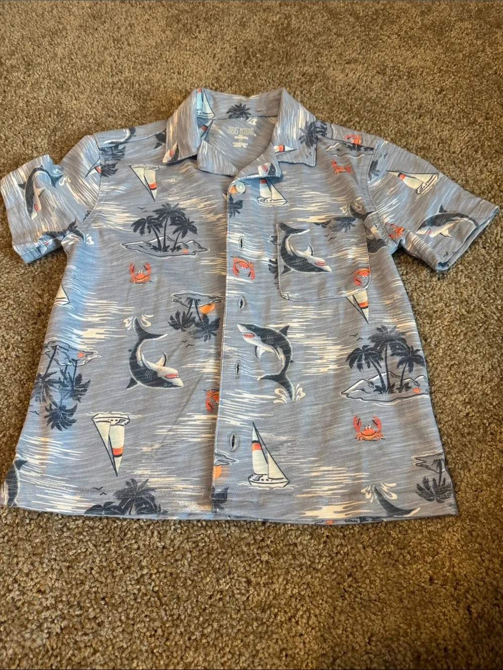 Boys Short-Sleeve Button-Up Shirts- Lot of 5